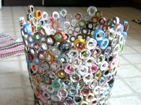 craftster Paper Trash Can